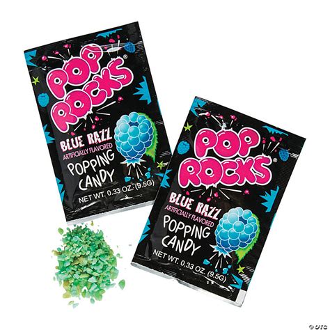 Pop Rocks Blue Raspberry Hard Candy 24 Pc Oriental Trading