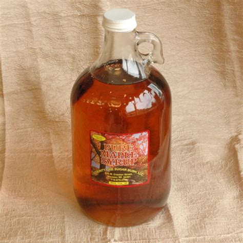 Pure Maple Syrup 12 Gallon Glass Bottle3000 County Line Sugar Bush