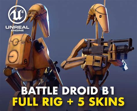 Battle Droid B1 Full Rig 5 Skins Flippednormals
