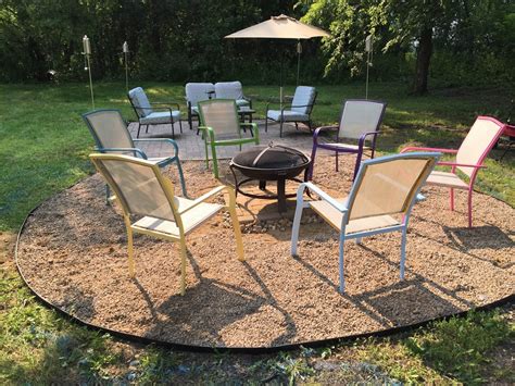 Diy Sunday Fire Pit Gravel Patio The Dabbling Crafter