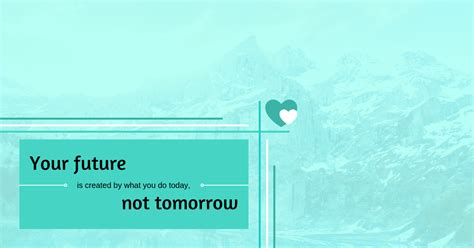 Turquoise Inspirational Quotes Linkedin Banner
