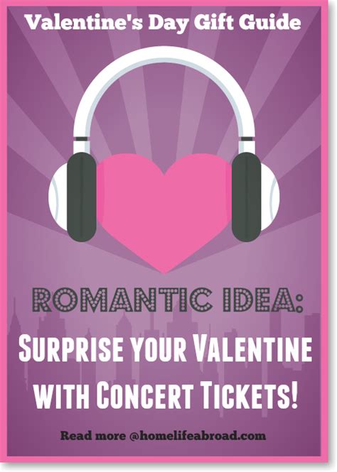 Romantic T Idea Surprise Your Love With Concert Tickets
