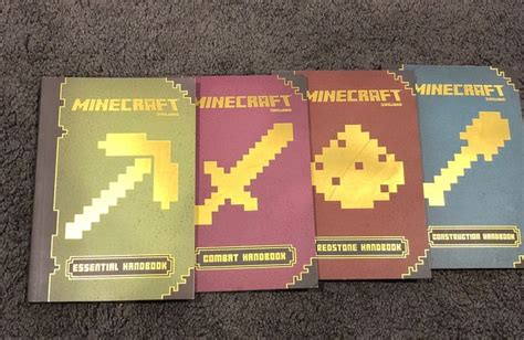 I Have 4 Minecraft Handbooks By Mojang They Generally Teach You About