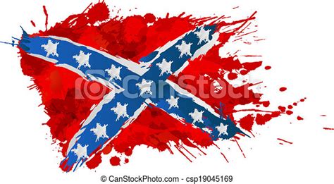 clip art vector of confederation rebellion flag made of colorful splashes csp19045169 search