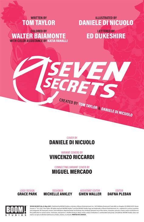 Seven Secrets Chapter Page