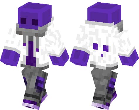 Purple Slime Wthick Hoodie And Bandana Minecraft Skin Minecraft Hub