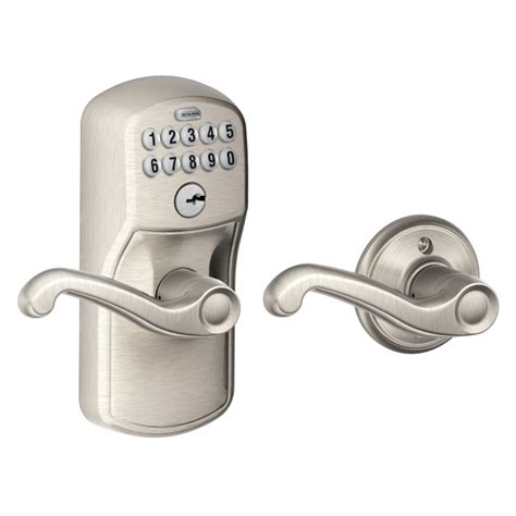 Schlage Fe575 Ply Plymouth Keypad Entry Auto Lock With Flair Lever