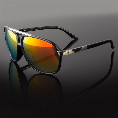 Sunny Shades 80 S Classic Retro Mens Fashion Mirror Lens Aviator Vintage Designer Sunglasses