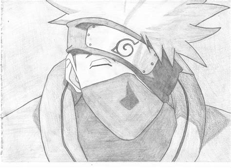 Kakashi Sketch Naruto Drawing Easy Fresh Pict