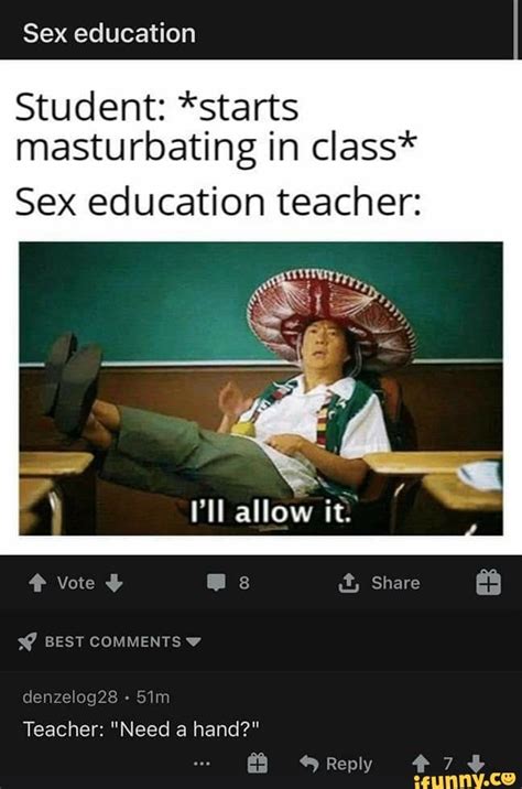 Sex Education Student Starts Masturbating In Class Sex Education