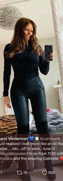 Carol Vorderman Causes A Stir In Skin Tight Leather Trousers Hello