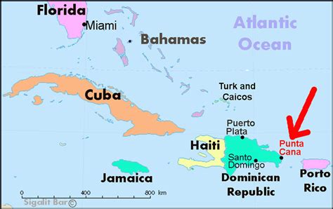 Map Of Caribbean Punta Cana New River Kayaking Map