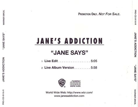 Janes Addiction Jane Says Lyrics Genius Lyrics