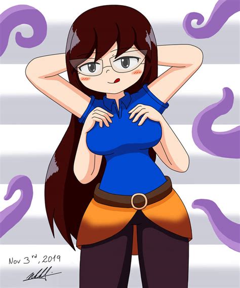 Cute Glasses Girl With Four Arms By Neutralchilean On Deviantart
