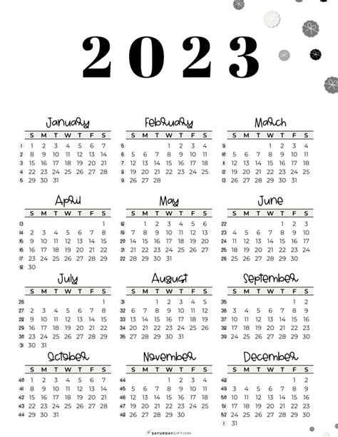 2023 Week Number Calendar Printable Printable World Holiday