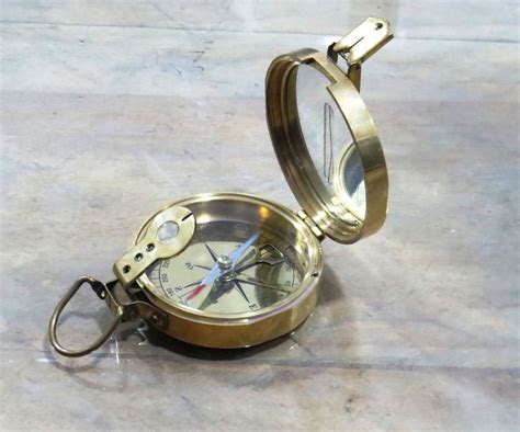 nauticalmart vintage brass marine maritime compass compasses vintage brass brass compass