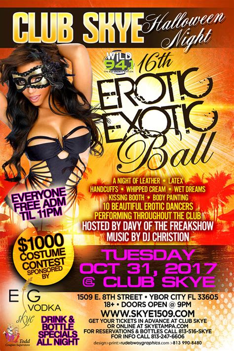 Club Skye Halloween Night Th Annual Erotic Exotic Ball Eg Vodka