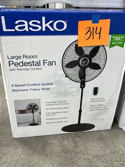 Lasko Pedestal Fan In Box Earls Auction Company
