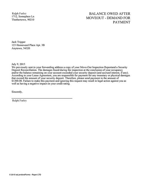 Tenant Move Out Letter Collection Letter Template Collection