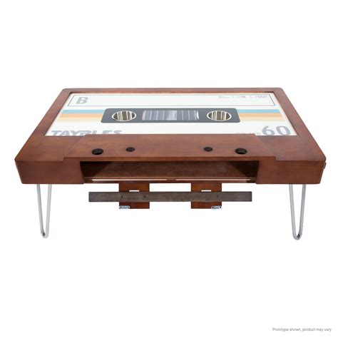B Side Cassette Tape Coffee Table By Taybles Retro Brown Regal Robot