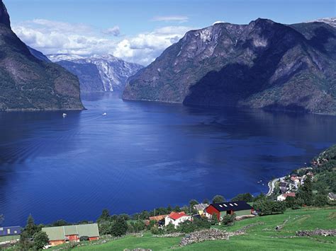 Aurlandsfjord Norway Nature Scenery Hd Wallpaper Preview