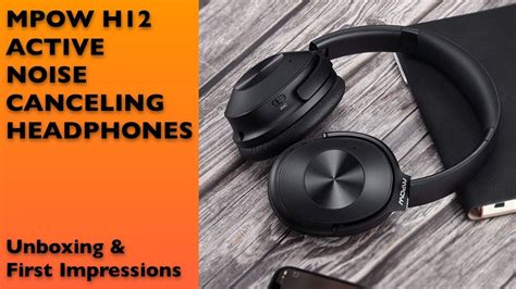 Mpow H12 Active Noise Cancelling Bluetooth Headphones Unboxing