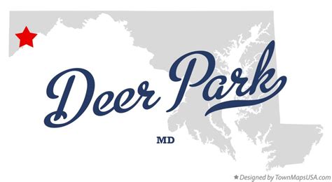 Map Of Deer Park Md Maryland