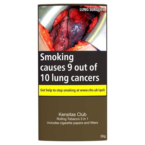 Kensitas Club Rolling Tobacco And Cigarette Paper 30g Tesco Groceries