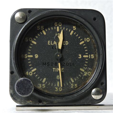 Aircraft Clock Elapsed Time Usaf Usn Ms28020li Aeroantique