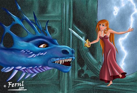 Enchanted Queen Narissa Dragon Giselle Vs Dragon By Fernl Disney