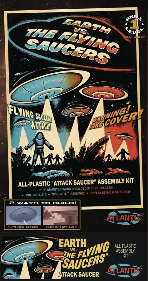 Mar168429 Earth Vs Flying Saucers 2nd Ed Silver Mod Kit Previews World