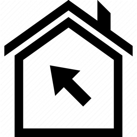 Arrow Buying Click House Online Web Icon Download On Iconfinder