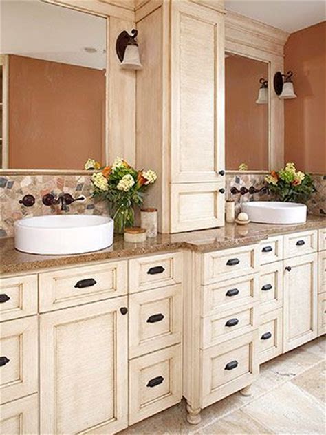 The vanity features enough space with two huge double door shelves and one drawer on either end with 4 drawers at the center. Ultimate Storage-Packed Baths | Bathrooms remodel, Unique ...
