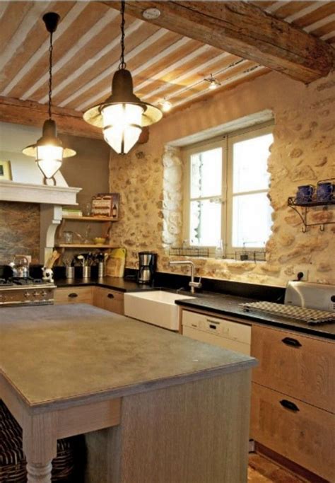Rustic Kitchen In An 18th Century Farmhouse In 2020 French Country