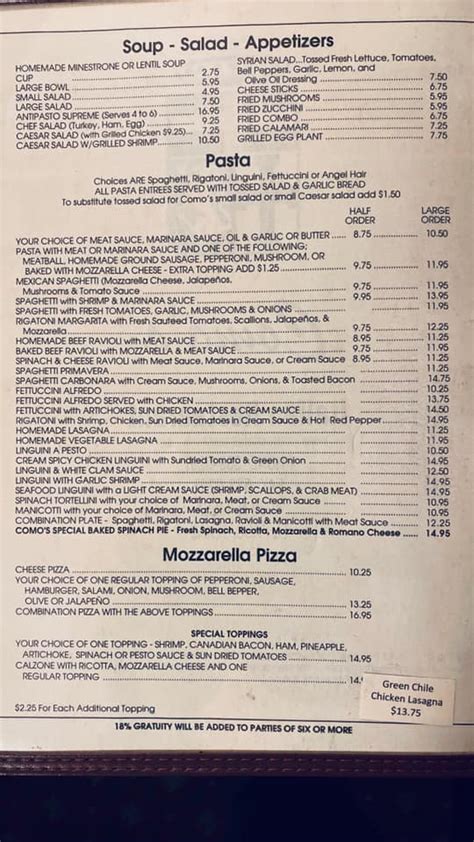 Italian kitchen central el paso. Como's Italian Restaurant - Home - El Paso, Texas - Menu ...