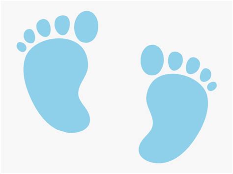 Babyfeet Baby Feet Footprint Print Pastel Blue Boy Baby Boy Feet Png