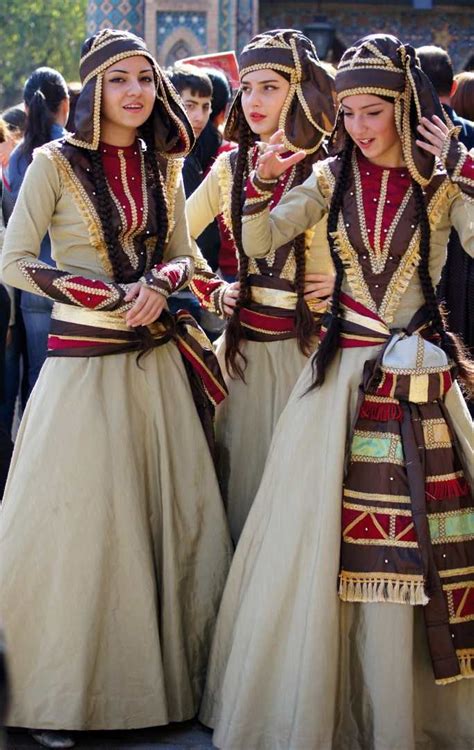 Participants Of Georgian Folk Autumn Festival In Tbilisi Wearing