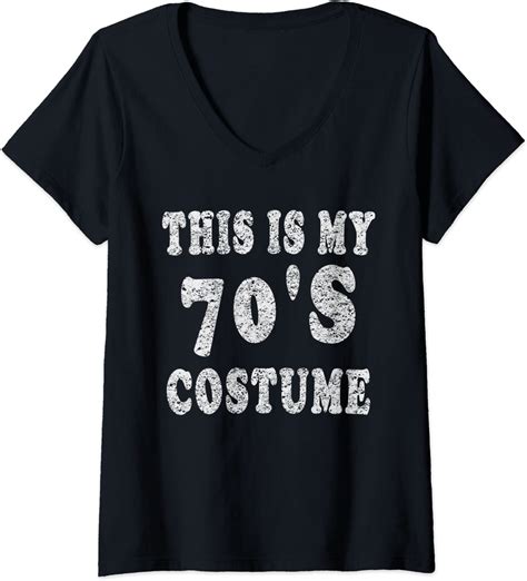 Womens This Is My 70 S Costume T Shirt 70s Party Tee V