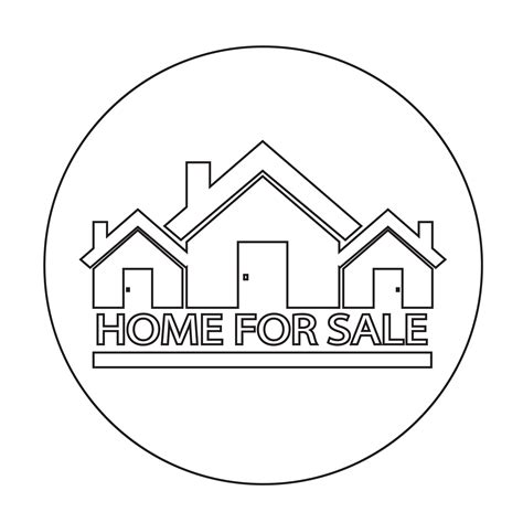 Home For Sale Icon 574874 Vector Art At Vecteezy