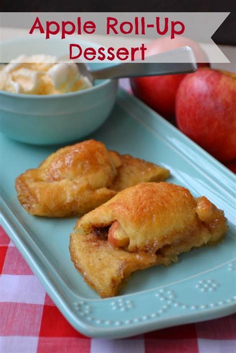 Easy Apple Pie Roll Up Dessert Recipe Poofy Cheeks