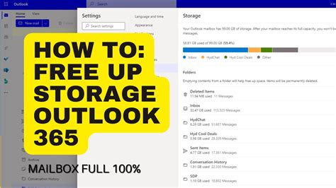 How To Free Up Storage On Microsoft Outlook 365 Mailbox Full Easy
