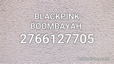 Blackpink Roblox Song Codes