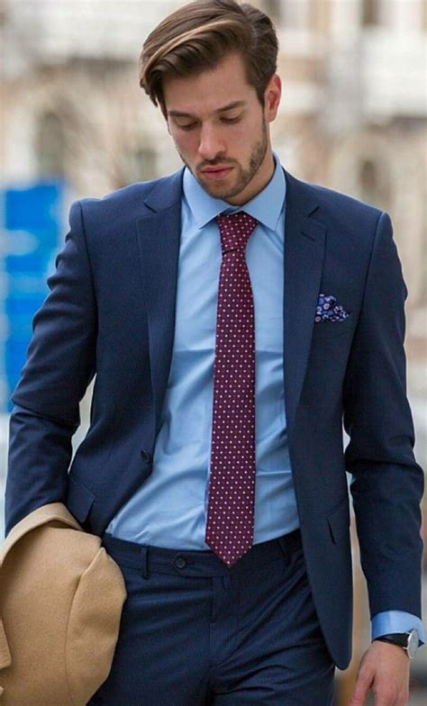 Mens Fashion College Blue Suit Outfit Blue Suit Men Designer Suits