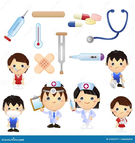 El Pequeño Doctor Kids Ilustración Del Vector Ilustración De Acortar