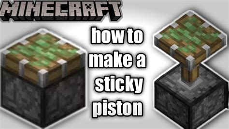 How To Make Pistonssticky Pistons In Minecraft And Use Piston Youtube