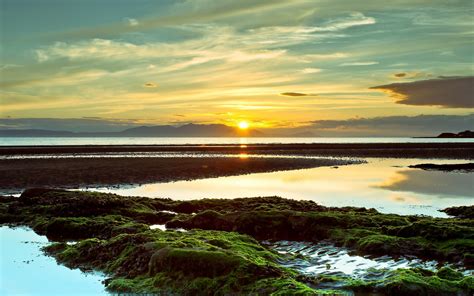 1079152 Sunlight Landscape Sunset Sea Bay Lake Water Nature