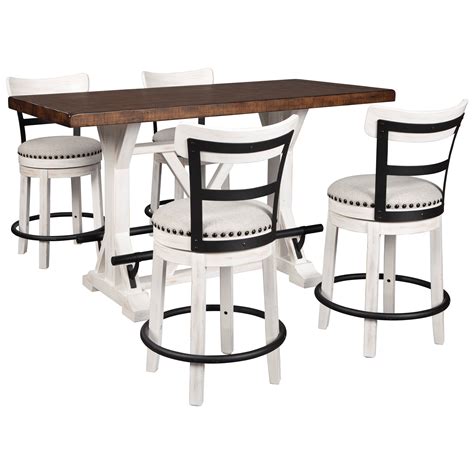 Signature Design By Ashley Valebeck 5 Piece Counter Height Table Set