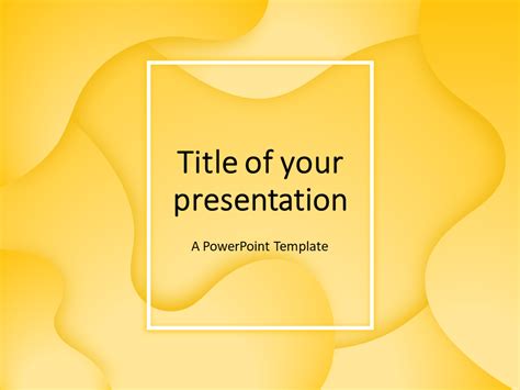 Yellow Powerpoint Template Free Download