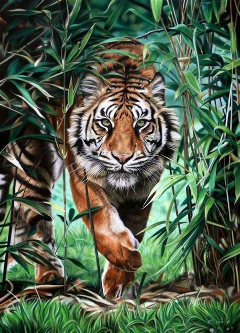 Tiger Painting Acrylic Diamond Painting Diy Painting Tiger Wallpaper