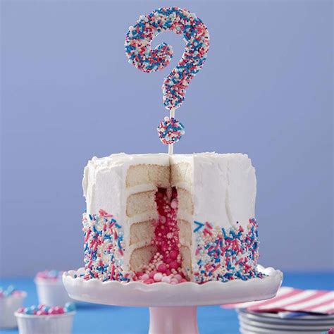 Surprise Gender Reveal Baby Shower Cake Wilton